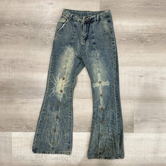 Vintage Y2K Style Jeans - Picture 1 of 6